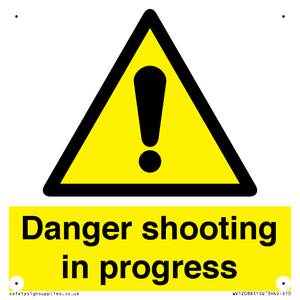 Danger shooting in progress